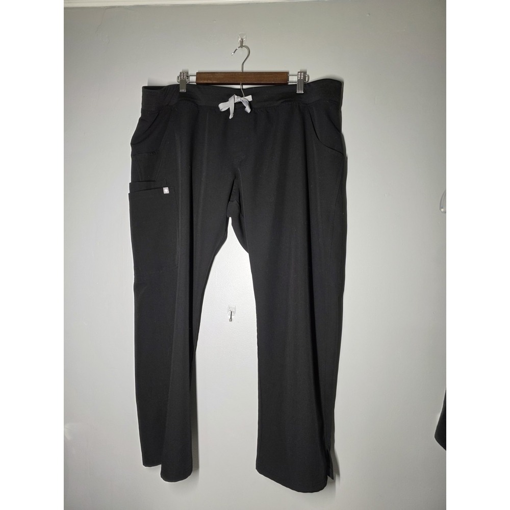 FIGS Scrub‎ Pants Womens Size XXL/P Technical Collection Kade Cargo Black